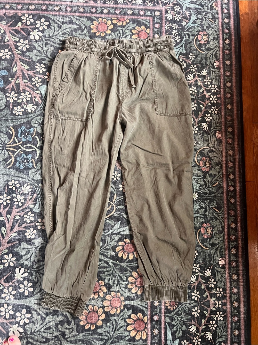 a new day Olive Drawstring Jogger Pants